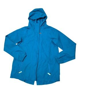 Champion Grils Windbreaker Jacket Blue XL 14-16 Kids Lightweight Water Resistant